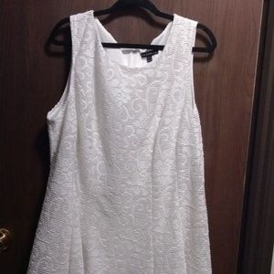 *FLAWED* Lane Bryant Sleeveless Floral Overlay Summer Dress